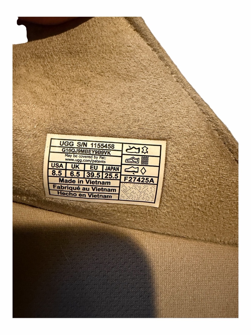 UGG Goldenstar Hi Slide Platform Sandals Chestnut Suede - Size 8.5 - Picture 6 of 6